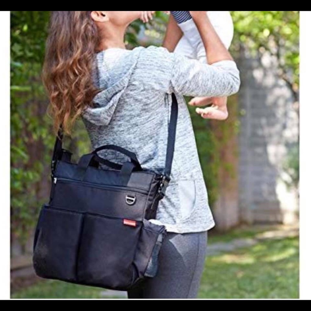 Skip Hop Messenger Diaper Bag, Black
